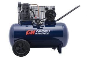 Air Compressor, 30-Gallon Horizontal Tank, Portable, Single-Stage, 10.2CFM, 3.7HP, 1 Phase (Campbell Hausfeld VT6271)