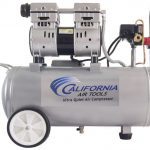 California Air Tools 8010 Ultra Quiet & Oil-Free 1.0 hp Steel Tank Air Compressor, 8 gal, Silver