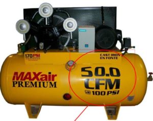 What is an SCFM air compressor